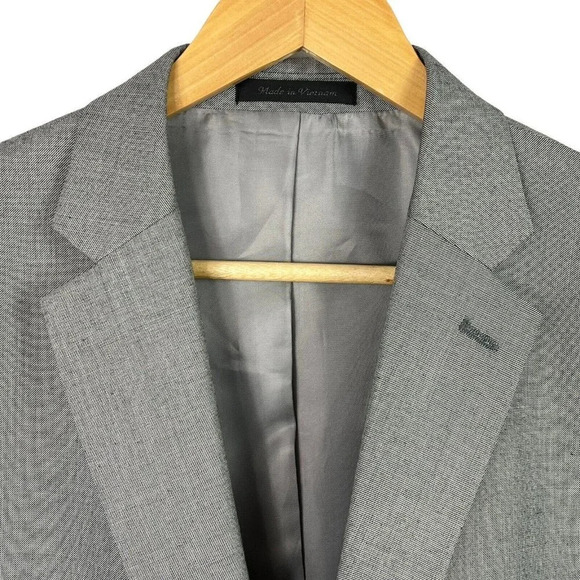 CHAPS Mens Gray Sport Coat Suit Jacket Blazer 42 R - Picture 3 of 8